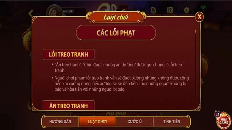 Hướng dẫn cách chơi bài Chắn tại Sunwin