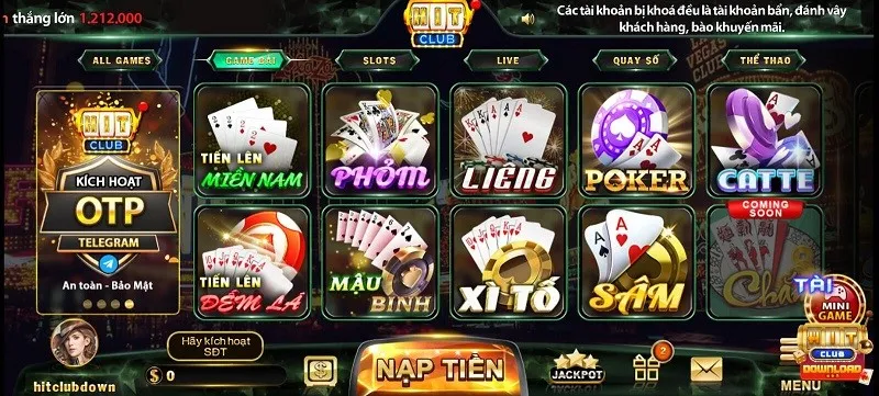 Cổng game bài Hitclub